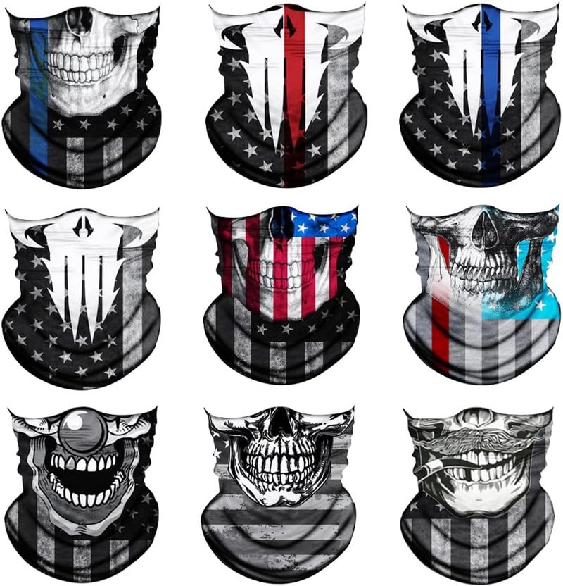 SIDAZON Neck Gaiter Mask,UV Protection Bandana Gator Face Cover Covering Mask,Tube Scarf,Neck Warmer Balaclava,Headband - Image 1